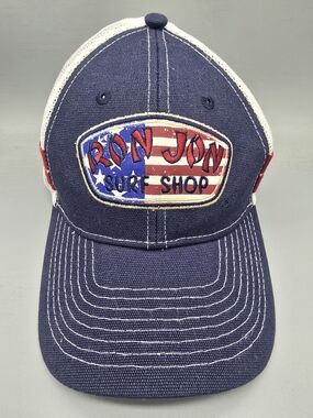 Ron Jon Surf Shop Navy & White Mesh Trucker Hat